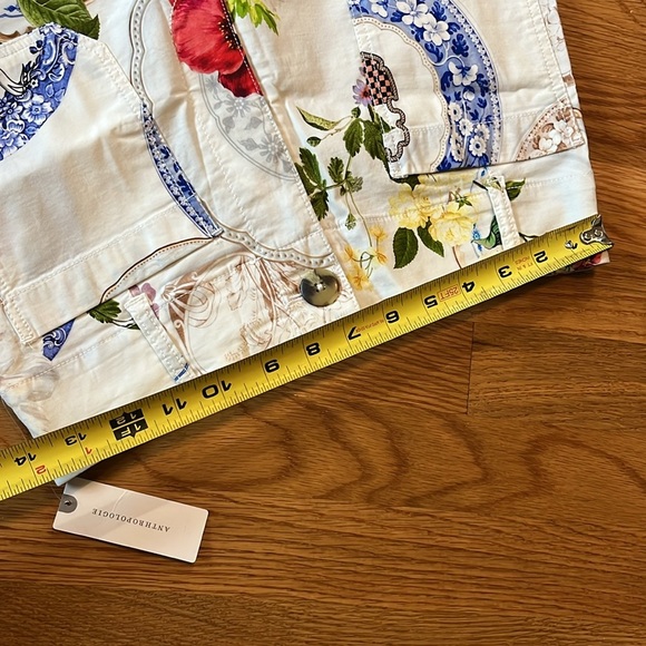 Anthropologie Cropped Wide-Leg Pants Magic Fabric Edition Sz 28 NWT - Picture 8 of 16